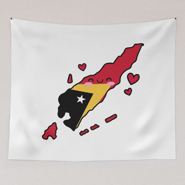 Item preview, East Timor Flag Map Smile with Love designed and sold by pixelsparkzone.