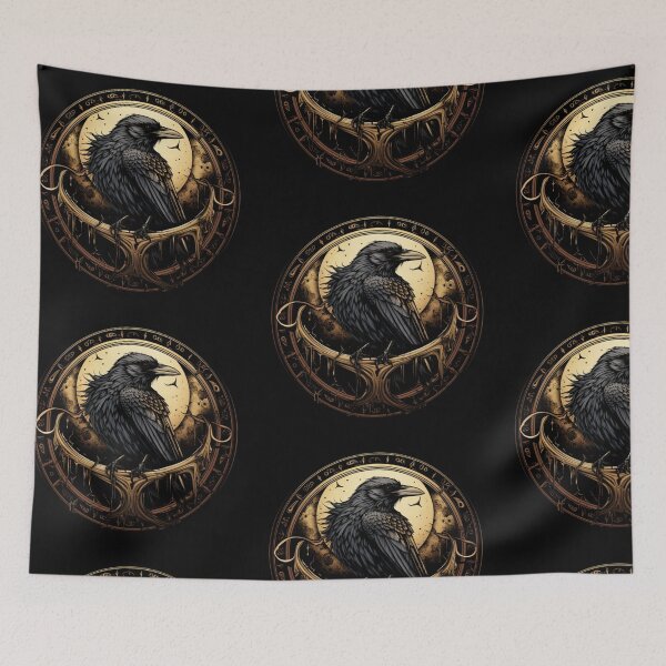 Item preview, Odin’s Raven designed and sold by RunesRourRoots.