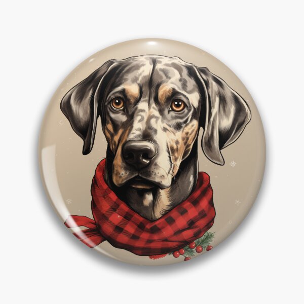 Item preview, Catahoula Leopard Christmas Plaid Watercolor designed and sold by rafaeltto.