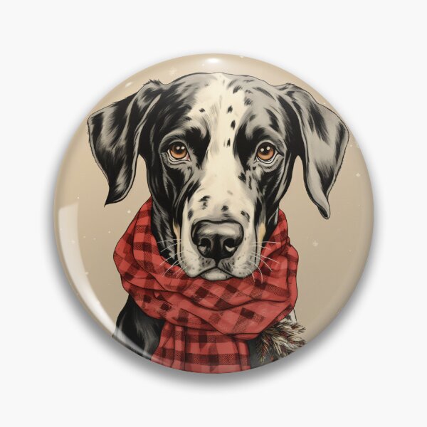 Item preview, Catahoula Leopard Christmas Plaid Watercolor designed and sold by rafaeltto.