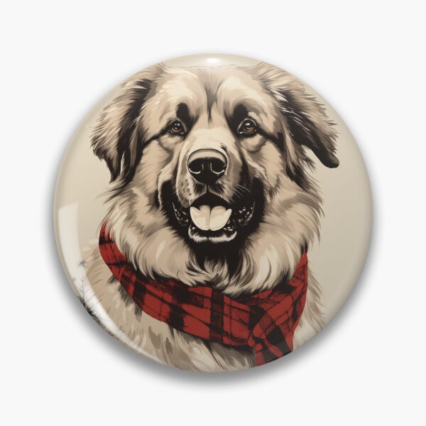 Item preview, Caucasian Shepherd Christmas Plaid Watercolor designed and sold by rafaeltto.