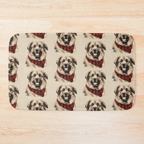 Item preview, Caucasian Shepherd Christmas Plaid Watercolor designed and sold by rafaeltto.