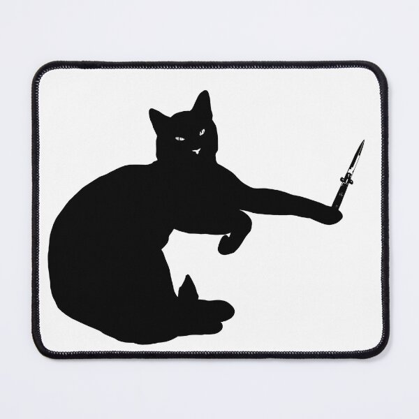 Item preview, Cat with a knife designed and sold by ExpiredGoods.