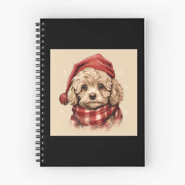 Artikelvorschau, Cavapoo Christmas Plaid Watercolor entworfen und verkauft von rafaeltto.