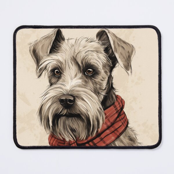 Item preview, Cesky Terrier Christmas Plaid Watercolor designed and sold by rafaeltto.