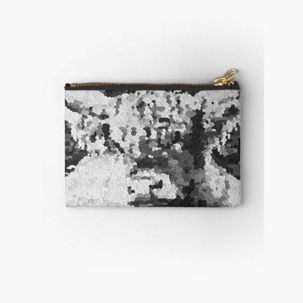 Item preview, Highland cow with the scottish flag, black and white image, edited oil painting by Marina Daniluka designed and sold by MariDaniArt.