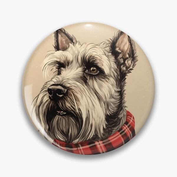 Artikelvorschau, Cesky Terrier Christmas Plaid Watercolor entworfen und verkauft von rafaeltto.