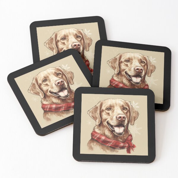 Item preview, Chesapeake Bay Retriever Christmas Plaid Watercolor designed and sold by rafaeltto.