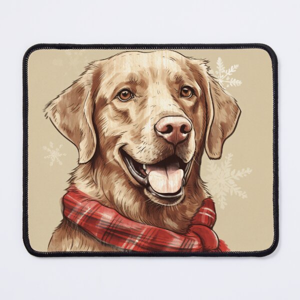 Item preview, Chesapeake Bay Retriever Christmas Plaid Watercolor designed and sold by rafaeltto.