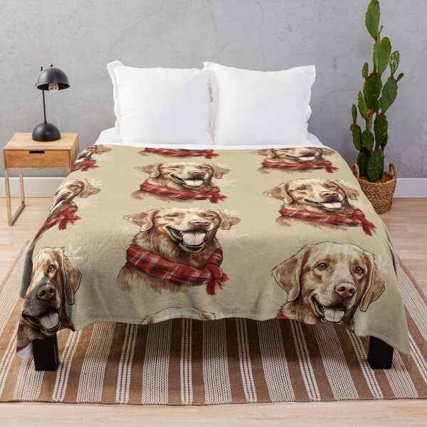 Item preview, Chesapeake Bay Retriever Christmas Plaid Watercolor designed and sold by rafaeltto.