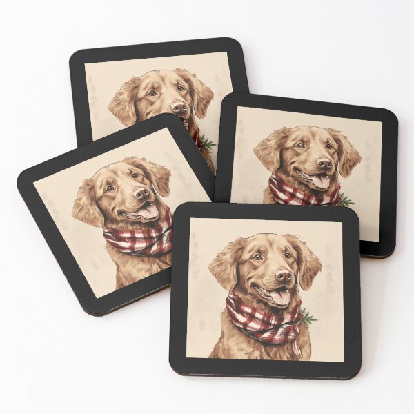 Item preview, Chesapeake Bay Retriever Christmas Plaid Watercolor designed and sold by rafaeltto.