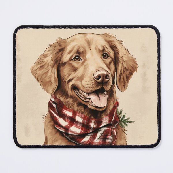 Item preview, Chesapeake Bay Retriever Christmas Plaid Watercolor designed and sold by rafaeltto.