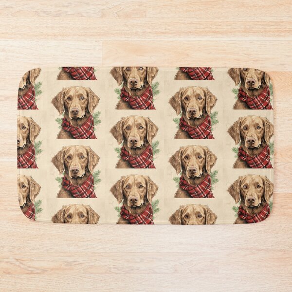 Item preview, Chesapeake Bay Retriever Christmas Plaid Watercolor designed and sold by rafaeltto.