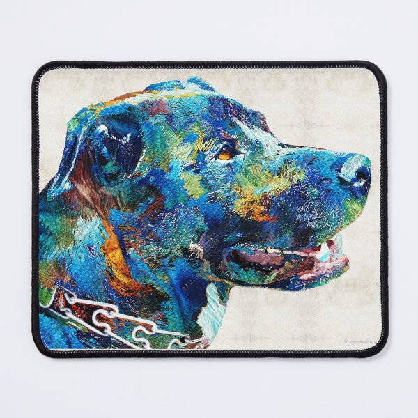 Item preview, No Greater Love Colorful Dog Art designed and sold by Sharon Cummings Art.