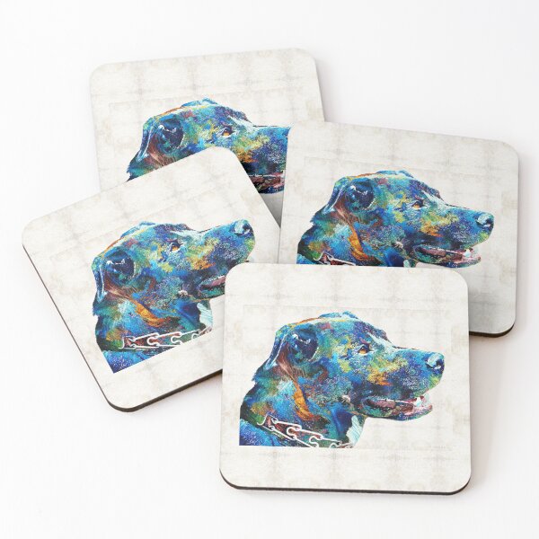 Item preview, No Greater Love Colorful Dog Art designed and sold by Sharon Cummings Art.