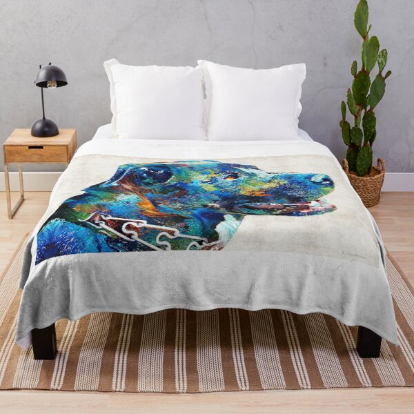 Item preview, No Greater Love Colorful Dog Art designed and sold by Sharon Cummings Art.