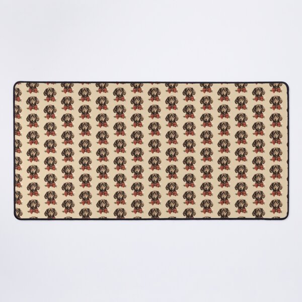 Item preview, Chocolate and Cream Dachshund Christmas Plaid Watercolor designed and sold by rafaeltto.