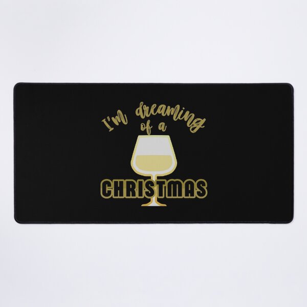 Item preview, Dreaming Of A White Wine Christmas - Christmas Wine Pun designed and sold by ViewerEqualsPhoton.