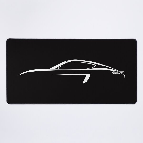 Aperçu de l'œuvre Silhouette 911 (blanche) créée et vendue par Throttle & Threads.