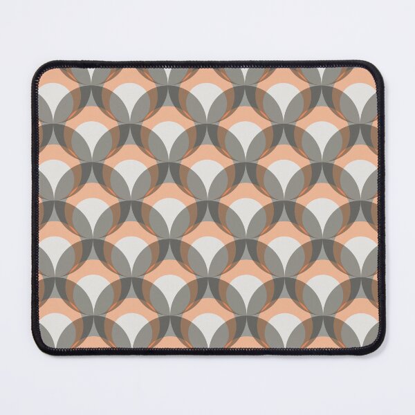 Item preview, Mod Circles Peach and Grey designed and sold by Stephanie McRae.