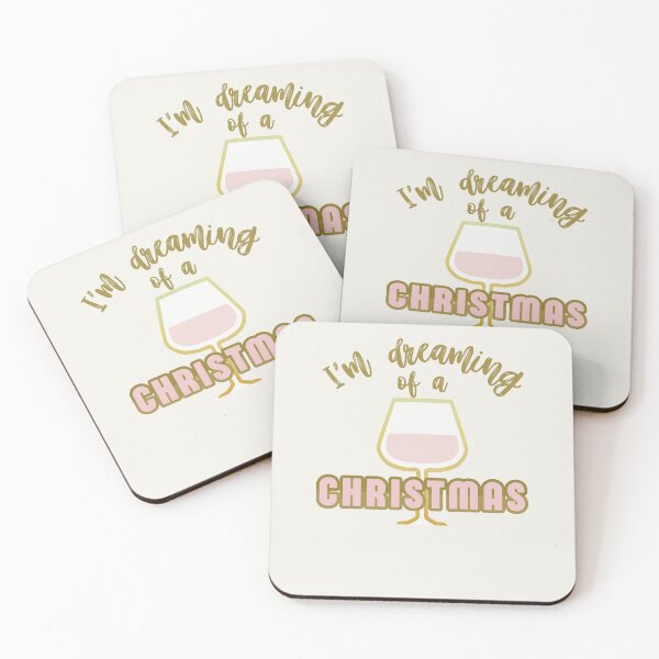 Item preview, Dreaming Of A Rose Wine Christmas - Christmas Wine Pun designed and sold by ViewerEqualsPhoton.