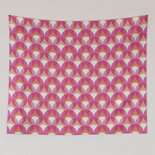 Item preview, Mod Circles Pink and Orange designed and sold by Stephanie McRae.