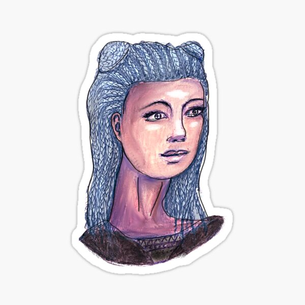 Blue Hair Don't Care Sticker