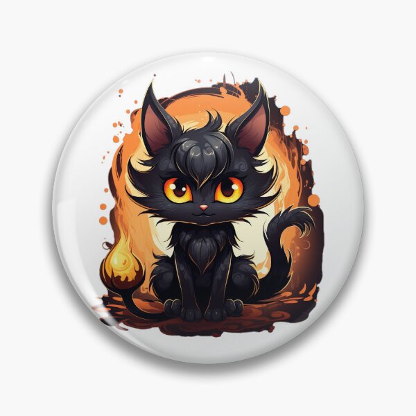 Item preview, Gatito de halloween de ojos grandes designed and sold by Viinde.