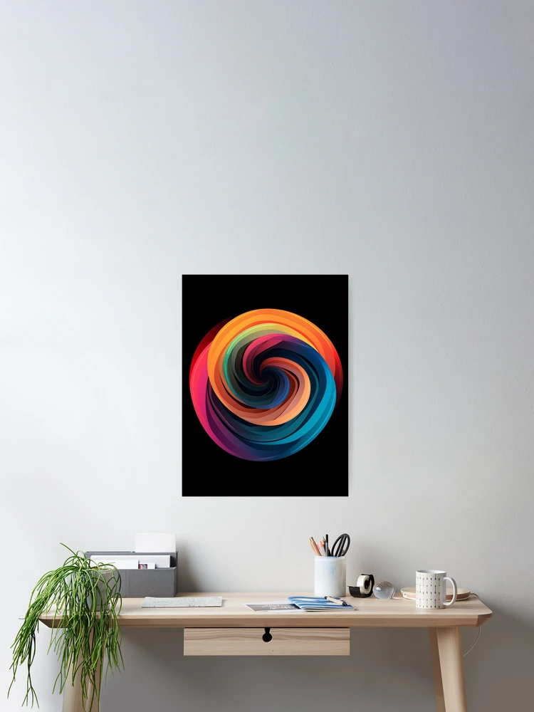 Thumbnail 2 of 3, Poster, Gradient Swirl designed and sold by RTFaulkner.