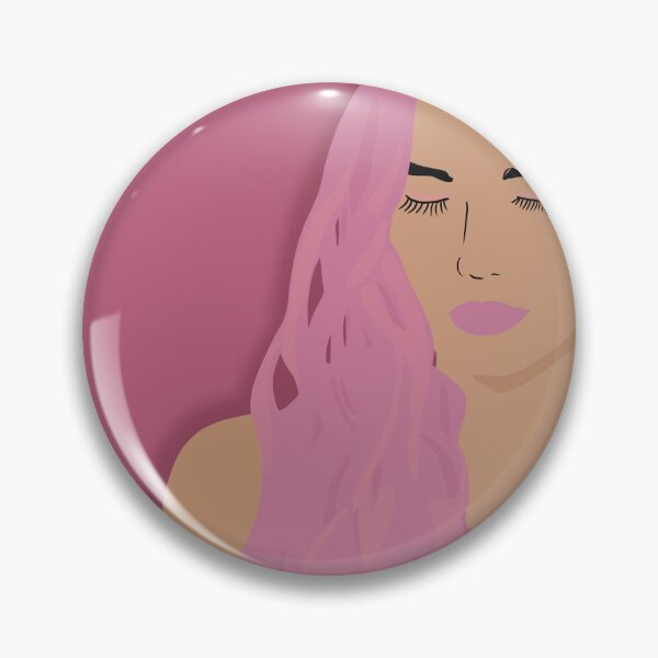Item preview, Woman in Pink Illustrated Portrait designed and sold by madeonbright.