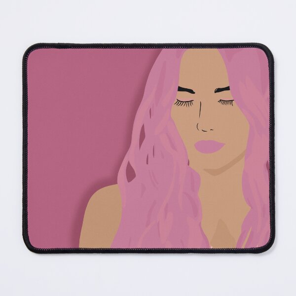 Item preview, Woman in Pink Illustrated Portrait designed and sold by madeonbright.