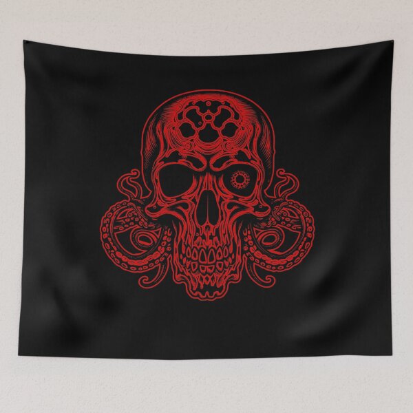 Item preview, Octo Skull - scary skull designed and sold by Zombie-Killa.