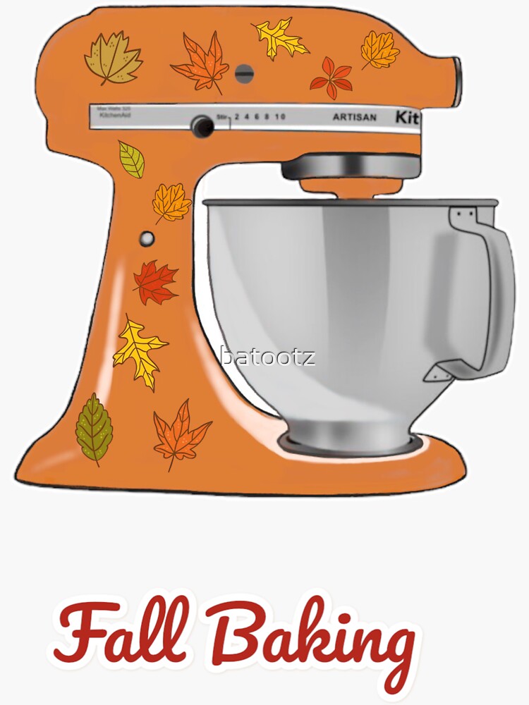 Pink Kitchen Aid Mixer Drawing Sticker for Sale by gschudesigns15