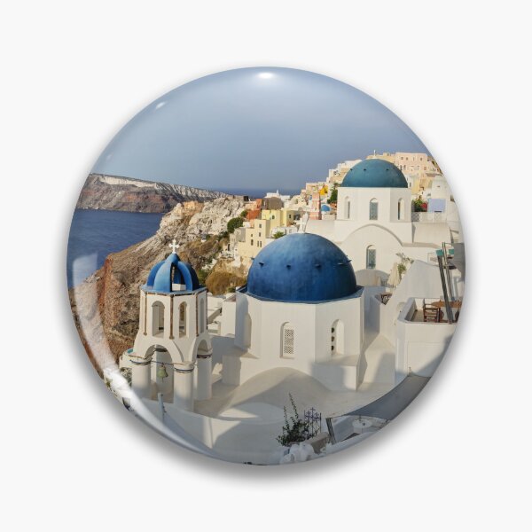 Item preview, Oia Santorini Blue Domes 02 designed and sold by Weston  Westmoreland.
