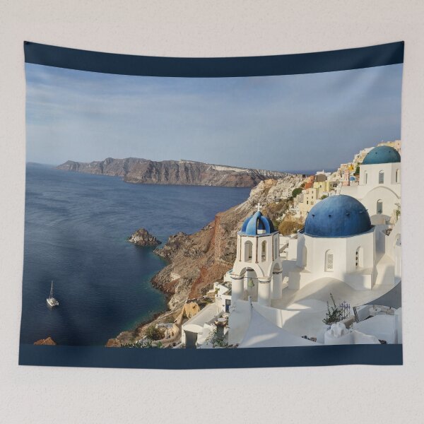 Item preview, Oia Santorini Blue Domes 02 designed and sold by Weston  Westmoreland.