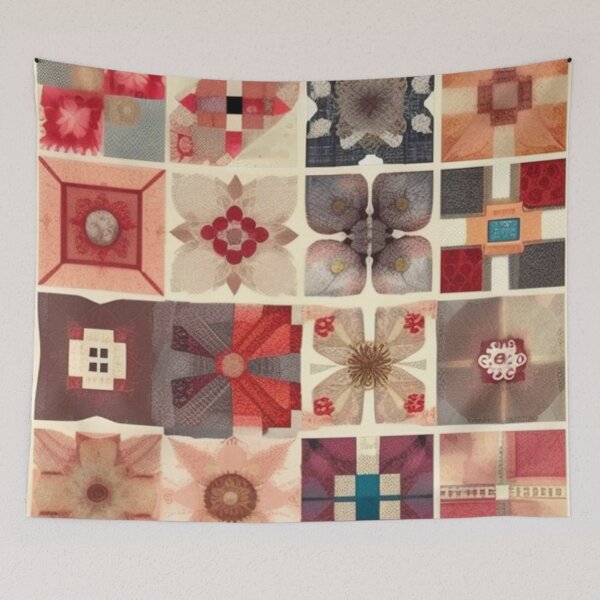 Item preview, Patchwork quilt design  designed and sold by Roxburylane.