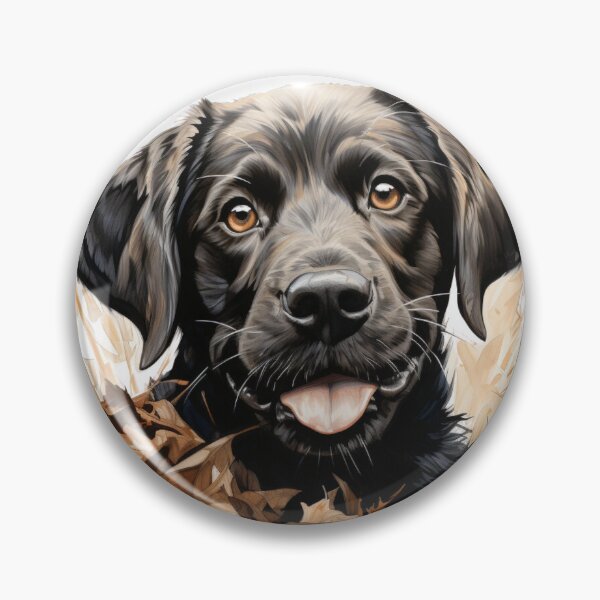 Item preview, Labrador pup among the autumn leaves designed and sold by Lewis-mart.