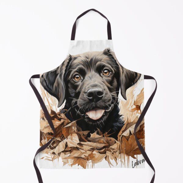 Item preview, Labrador pup among the autumn leaves designed and sold by Lewis-mart.