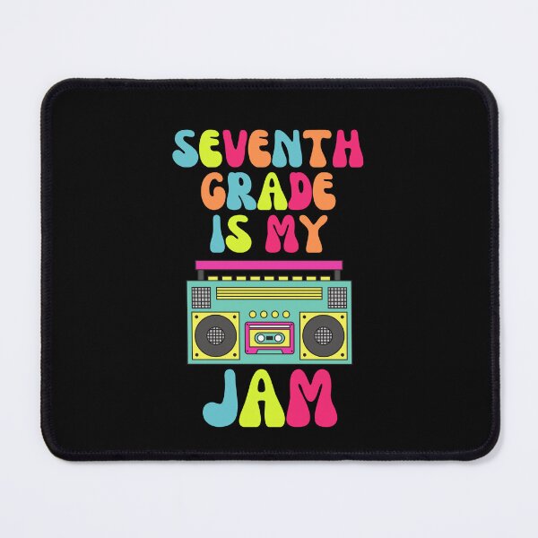 Item preview, Retro Seventh Grade Is My Jam Cool Boombox Back To School designed and sold by MagicSD Designs.