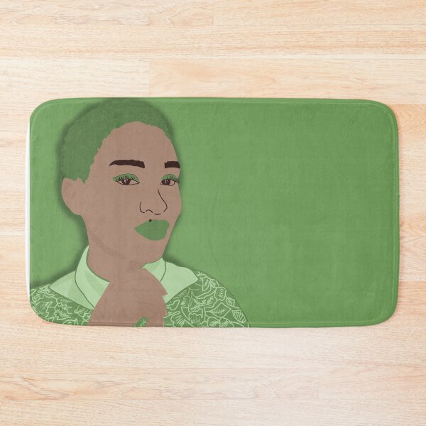 Item preview, Woman in Green Illustrated Portrait designed and sold by madeonbright.