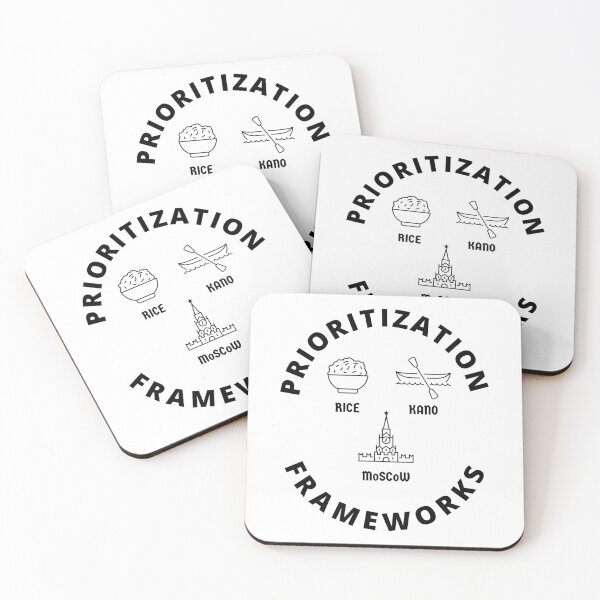 Item preview, Prioritization frameworks in product management designed and sold by FriskyLama.