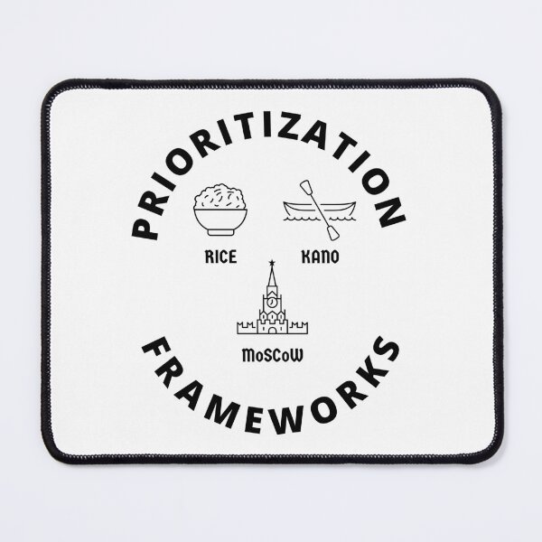 Item preview, Prioritization frameworks in product management designed and sold by FriskyLama.