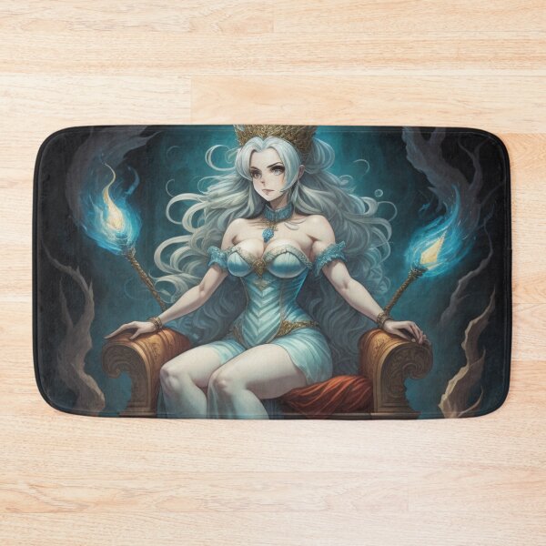 Item preview, Ghost queen sitting upon her tomb-throne designed and sold by MidknightBpaw.