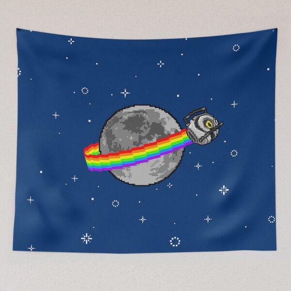 Item preview, Pixel Art Rainbow Space Core designed and sold by RevolutionGFX.