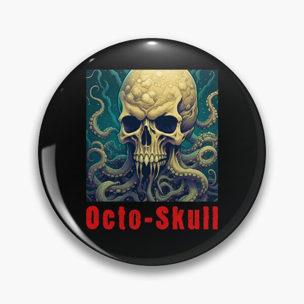 Item preview, Another Octo Skull - scary skull designed and sold by Zombie-Killa.