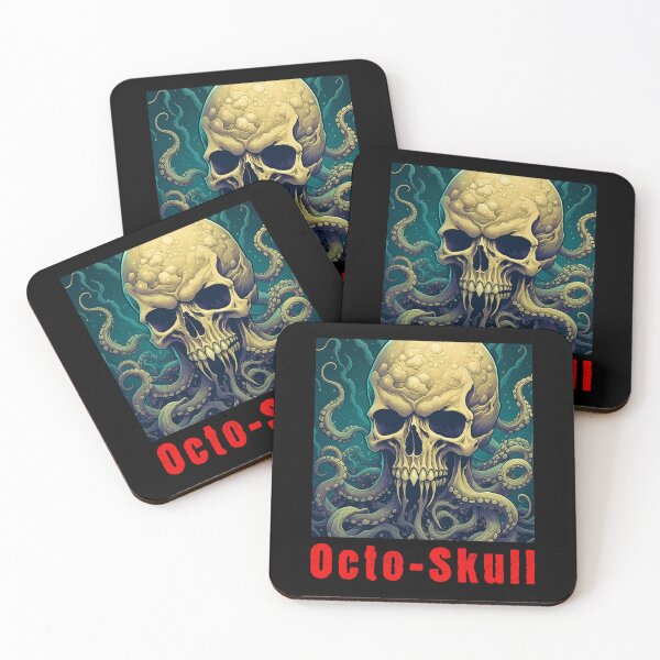 Item preview, Another Octo Skull - scary skull designed and sold by Zombie-Killa.