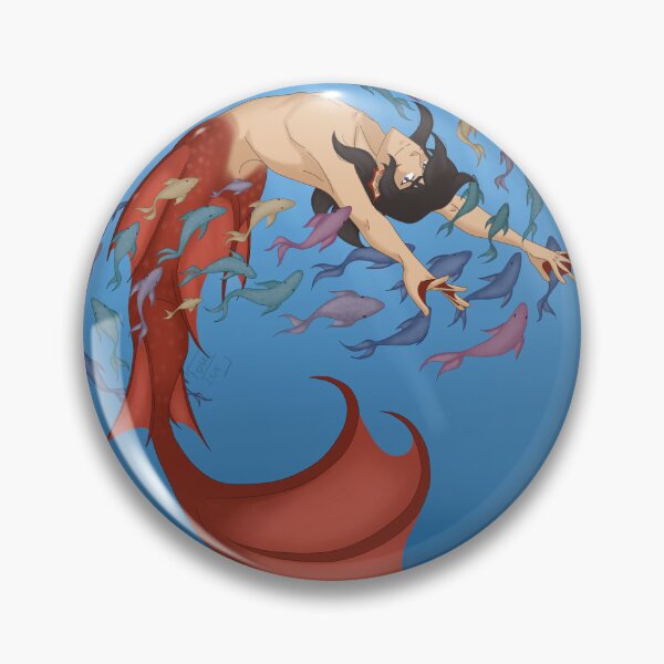 Item preview, Mermaid Keith with his fish friends designed and sold by FonceInkDesigns.