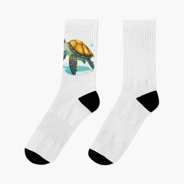 Item preview, Cartoon Style Sea Turtle Painting Drawing Logo Sticker, wall arts, Art Prints and More designed and sold by Kevin Lou.