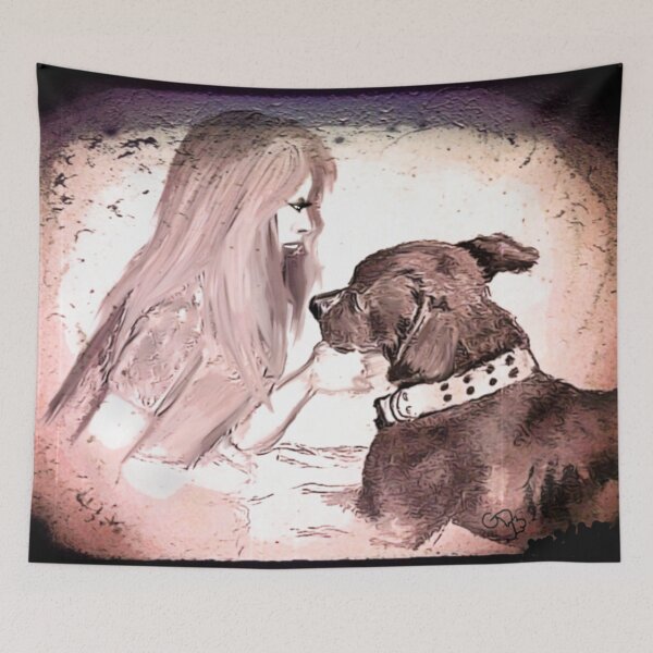 Item preview, My Dog and Me Art designed and sold by gleefulme.