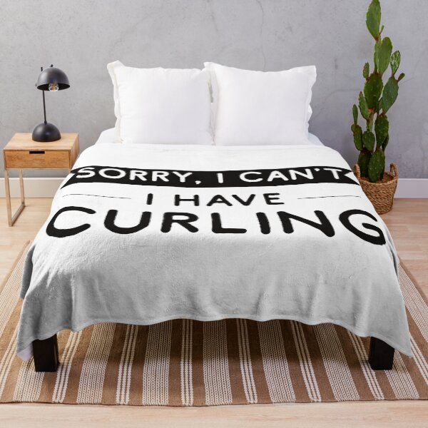 Item preview, Sorry I Can't I Have Curling designed and sold by teesaurus.